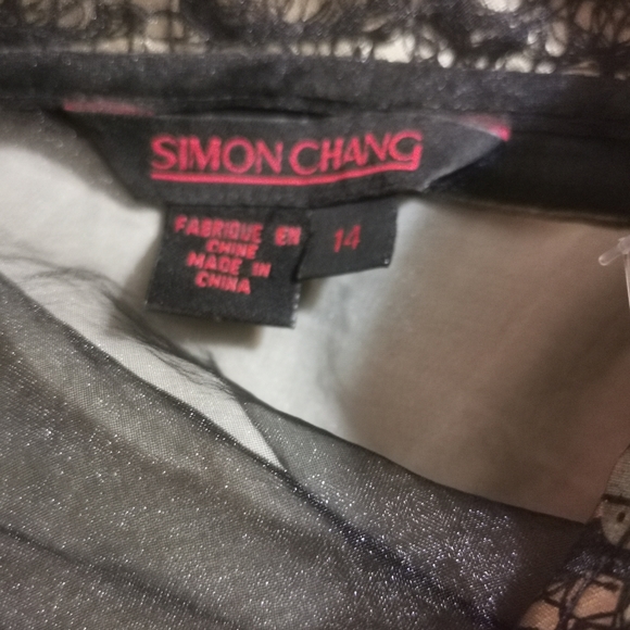 Simon Chang sheer blouse size a4 - Picture 2 of 5